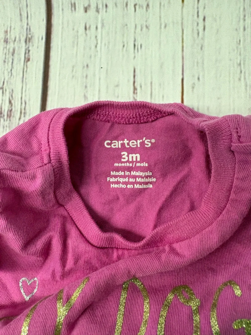 Carter's Hot Pink 'My Dog Is My Best Friend' Graphic Tee